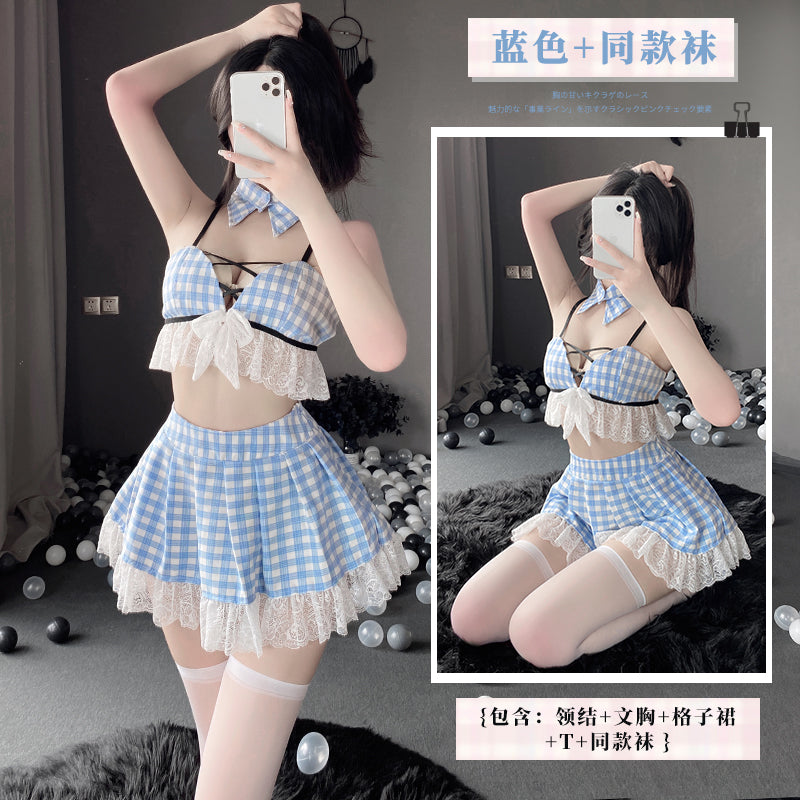 BT2580-情趣內衣女性感制服誘惑激情清純學生裝角色扮演套裝