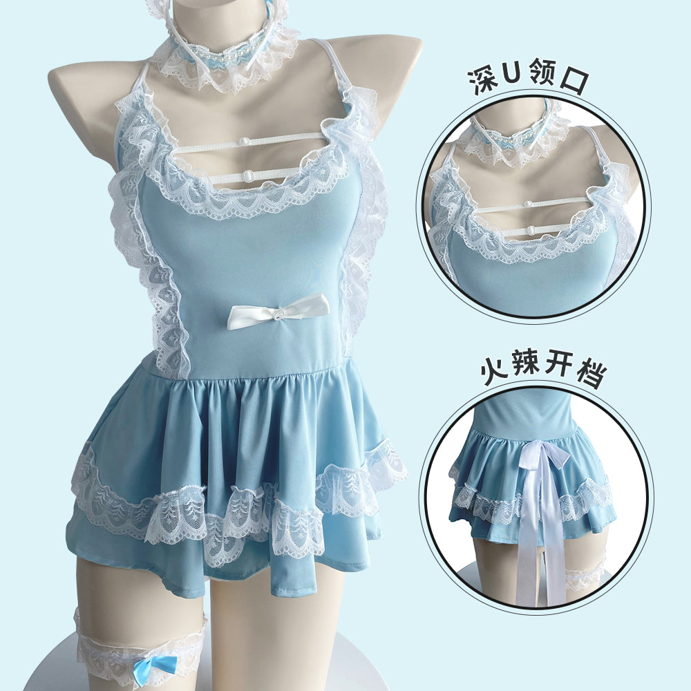 BT2451-情趣內衣女傭裝可愛女僕裝性感吊帶裙制服