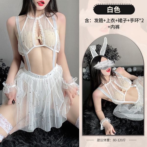 BS2562-性感透視網紗睡衣激情誘惑純欲情趣內衣女私房仙女睡裙