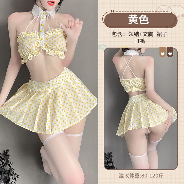 BT2582-2-情趣內衣純欲學妹制服性感文胸激情校園風百褶裙