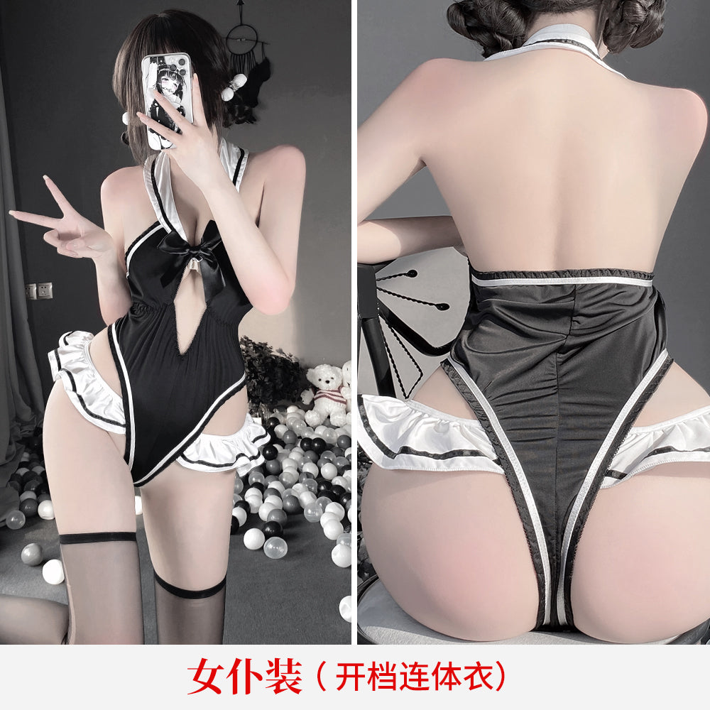 BT2520-純欲情趣內衣制服開檔連體性感睡衣誘惑女激情套裝床上衣服女傭女僕裝