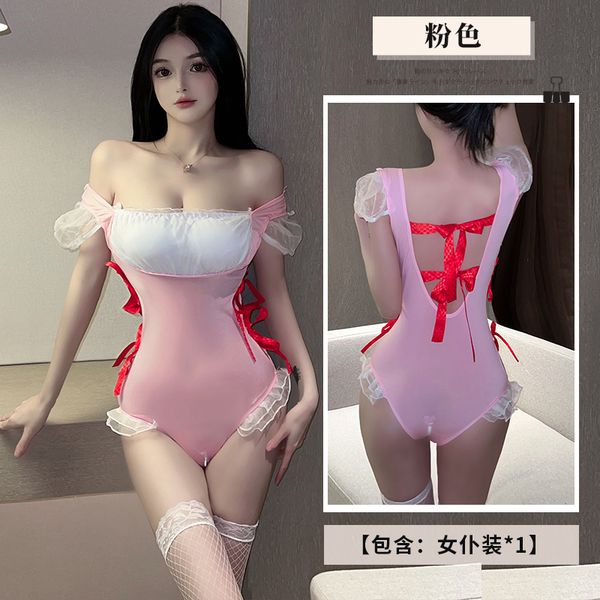 BT2476-情趣內衣女新款女僕女傭制服蕾絲純欲激情套裝誘惑