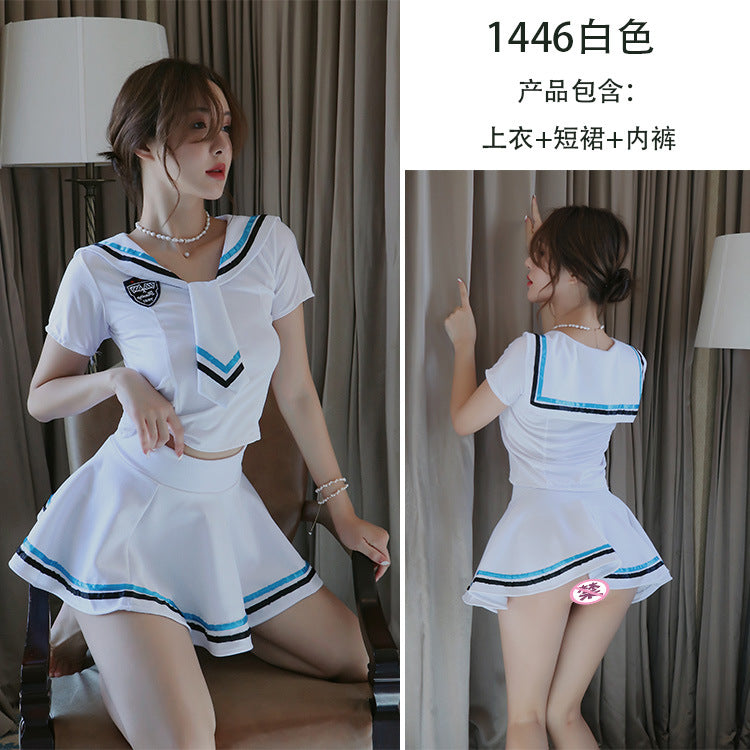 【A-1446】情趣內衣女式性感學生水手裝角色扮演制服誘惑