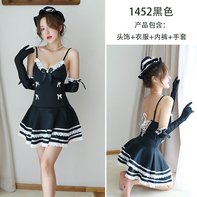 【A-1452】情趣內衣性感火辣女僕制服誘惑床上挑逗激情睡衣套裝