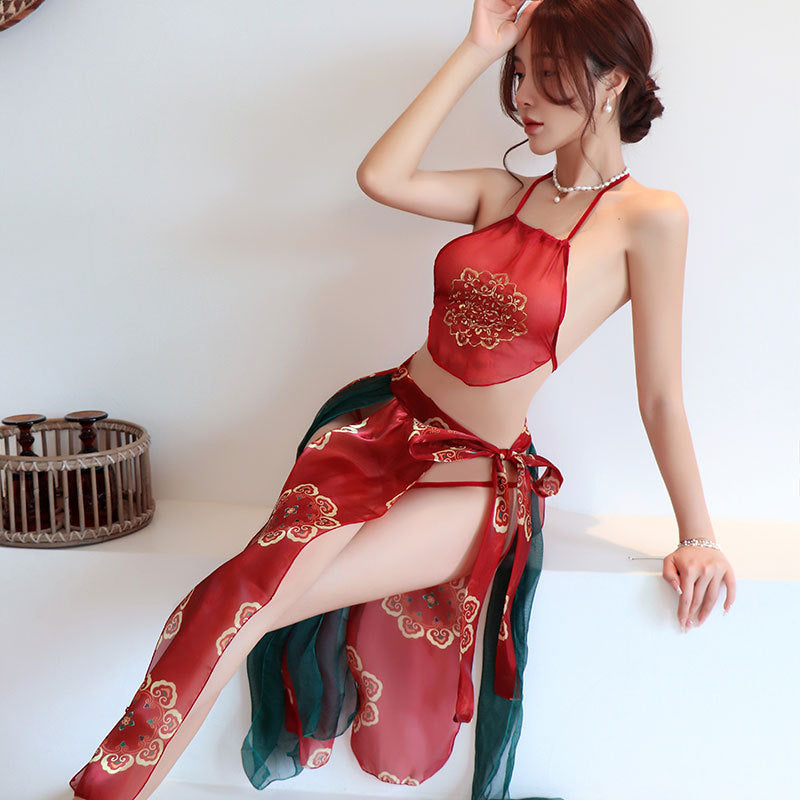 【A-1303】情趣內衣性感透視漢服新娘制服誘惑睡衣肚兜激情套裝