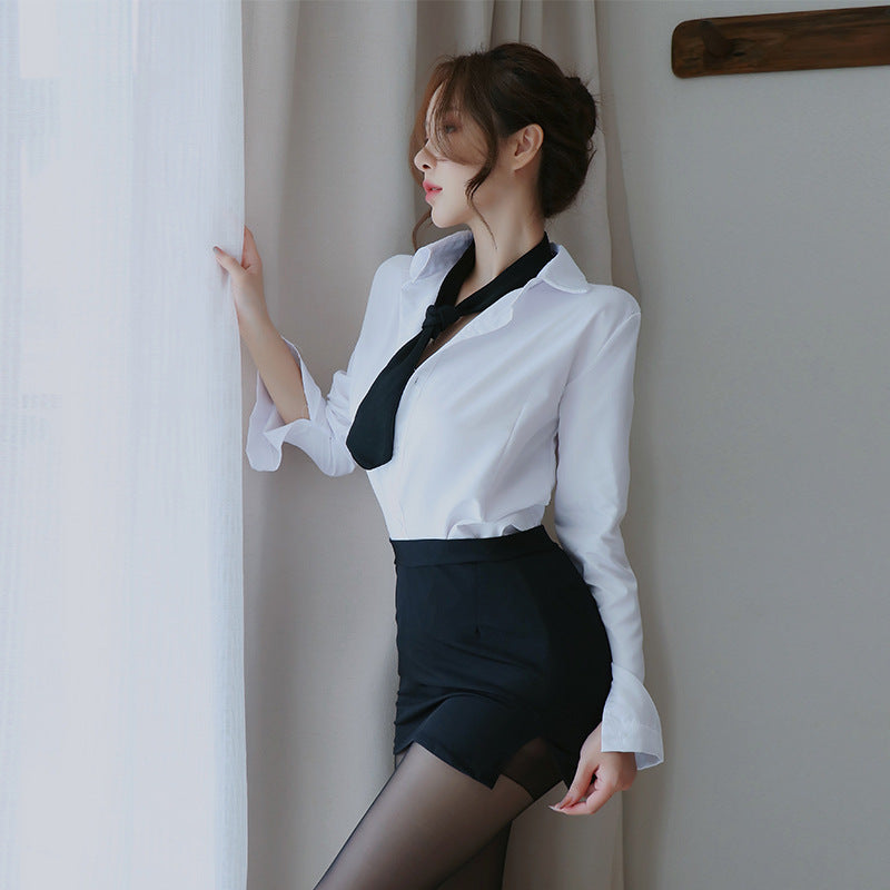 【A-1230】情趣內衣女性感秘書裝辦公OL御姐制服誘惑套裝