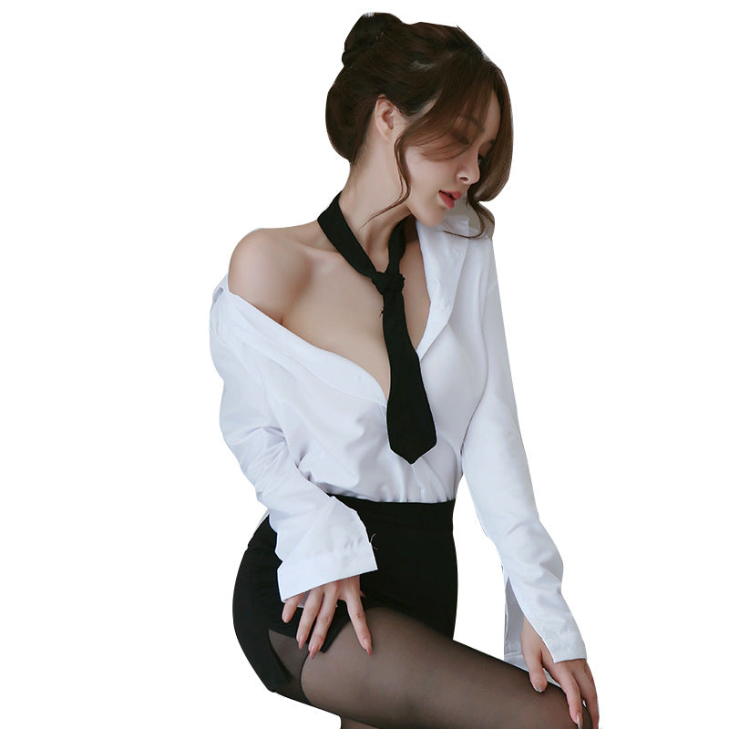 【A-1230】情趣內衣女性感秘書裝辦公OL御姐制服誘惑套裝