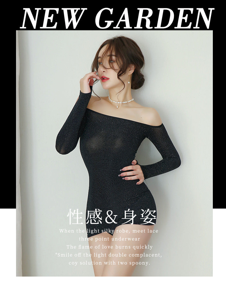 【A-1077】情趣內衣閃光夜店睡衣cos純欲制服誘惑床上激情套裝