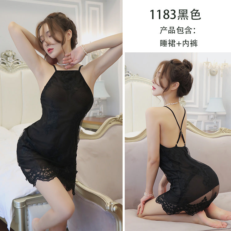 【A-1183】情趣內衣女式性感蕾絲睡衣誘惑吊帶裙