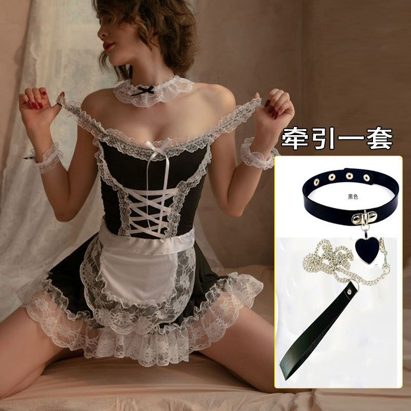 CT994-性感情趣內衣女僕女傭裝大碼胖MM性感睡衣制服誘惑批發一件代發