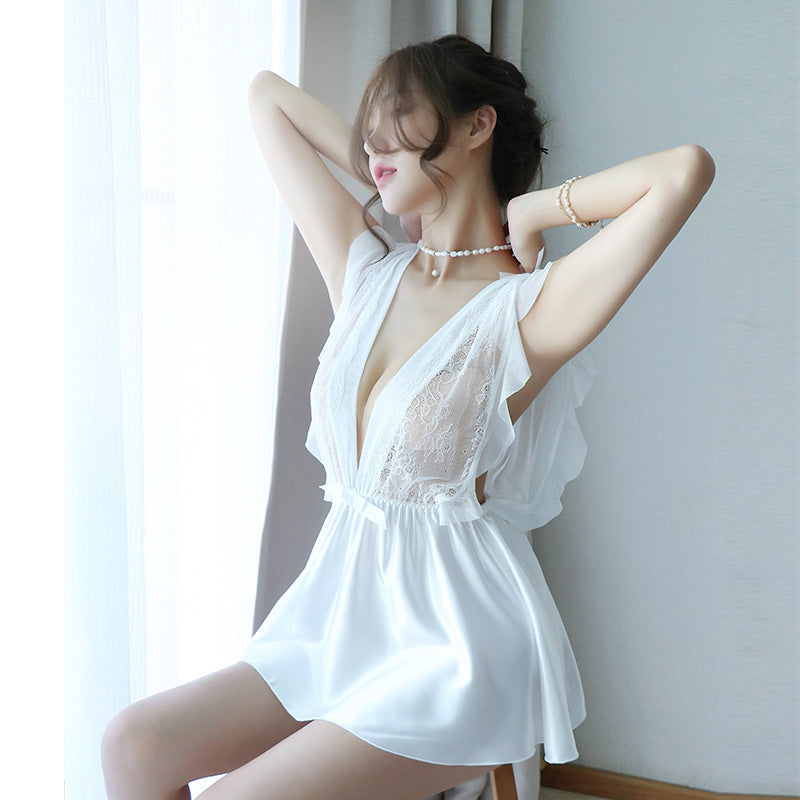 【A-1163】情趣內衣女性感內衣透視誘惑吊帶睡衣睡裙代發