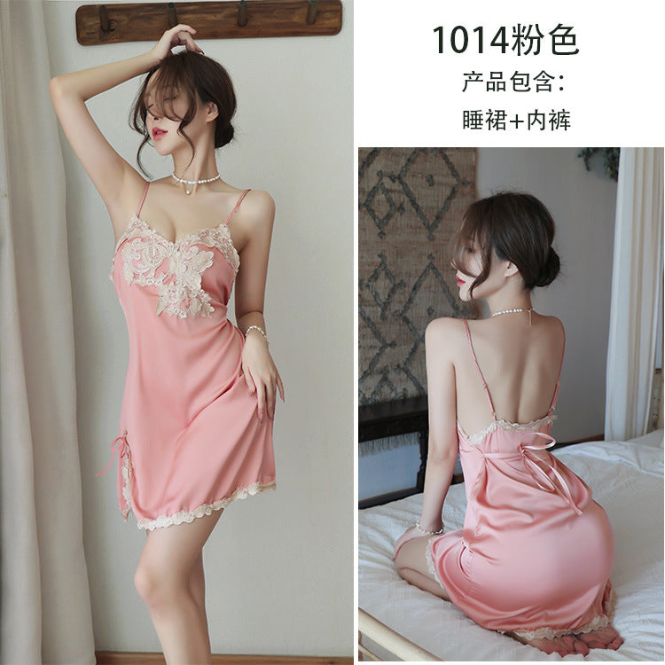 【A-1014】情趣內衣女人感誘惑睡衣吊帶睡衣睡裙套裝