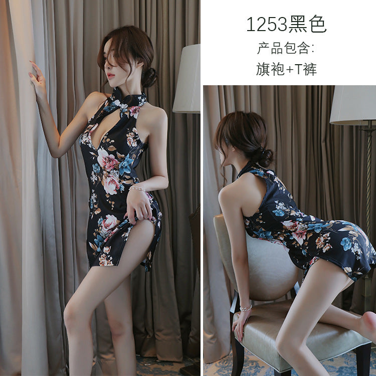 【A-1253】情趣內衣性感透視旗袍睡衣制服誘惑調情火辣床上激情