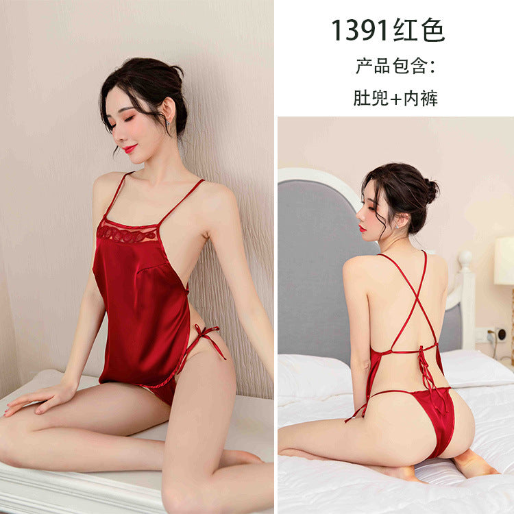 【A-1391】性感情趣內衣誘惑激情套裝大碼純欲服肚兜制服睡衣
