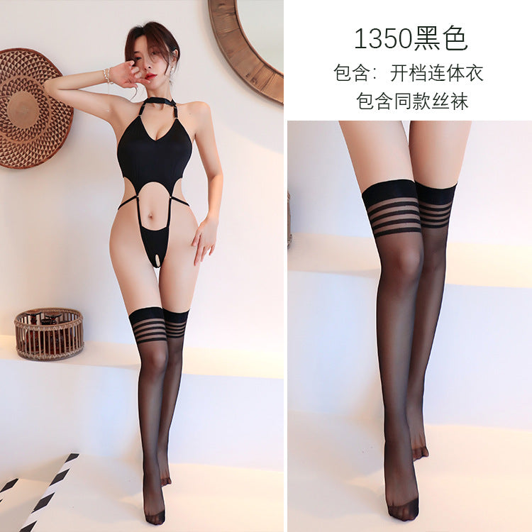 【A-1350】情趣內衣性感連體衣女僕裝開檔制服誘惑火辣角色扮演