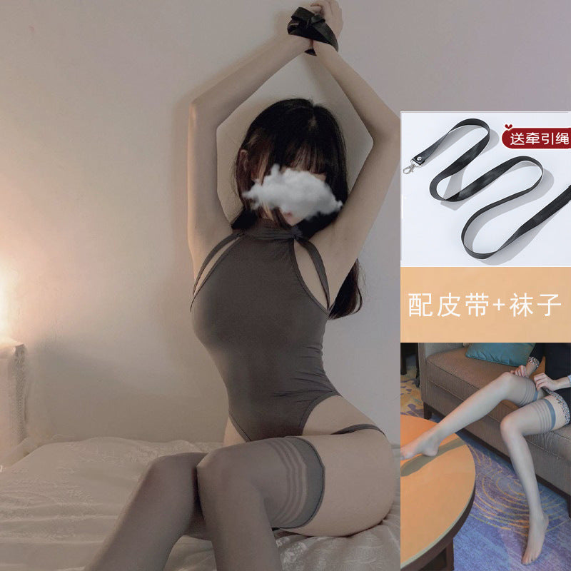 CS6375-情趣內衣性感胖MM大碼性感睡衣女死庫水緊身誘惑冰絲