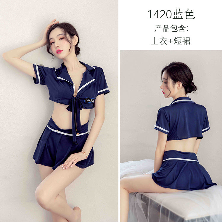 【A-1420】情趣內衣性感水手裝性感分體空姐制服誘惑夜店裝
