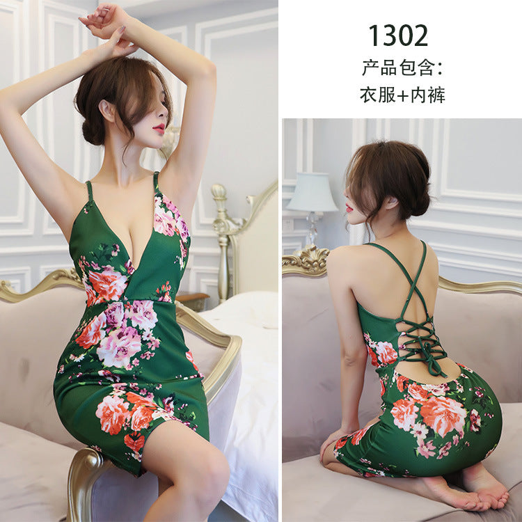 【A-1302】情趣內衣女性感吊帶裙OL家居服夜店服制服誘惑