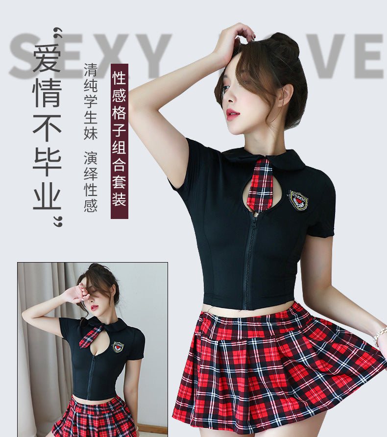 【A-1208】情趣內衣女士誘惑性感情趣套裝清純學生裝制服誘惑