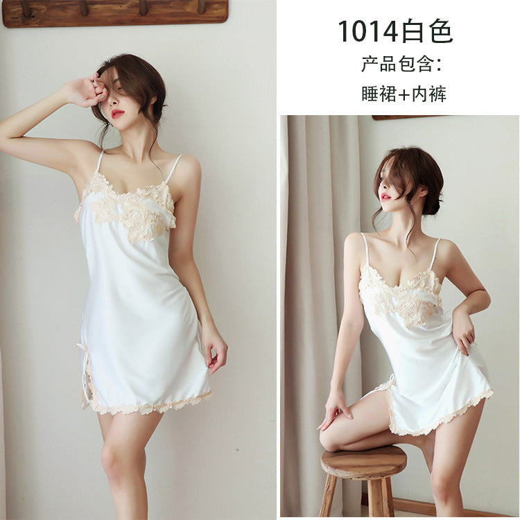 【A-1014】情趣內衣女人感誘惑睡衣吊帶睡衣睡裙套裝