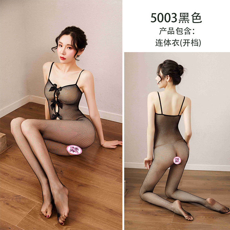 AO5003-情趣內衣性感透明誘惑大碼情趣連體網衣套裝