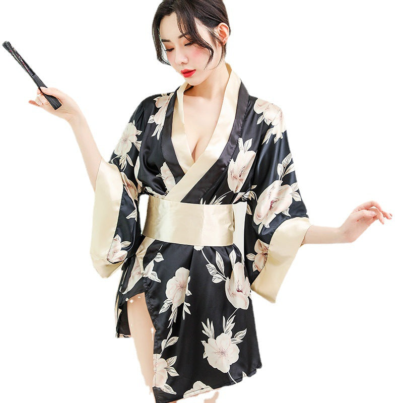【A-1301】情趣內衣歐美女式服性感仿緞面睡衣睡裙制服誘惑套裝
