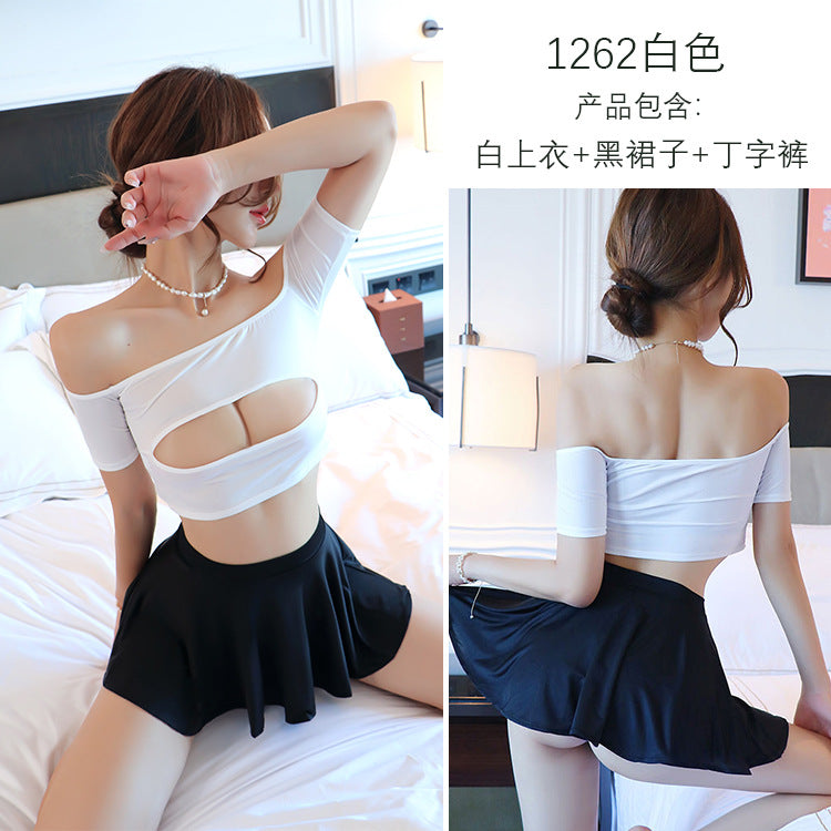 【A-1262】情趣內衣性感睡衣激情純欲秘書裝短裙制服誘惑套裝