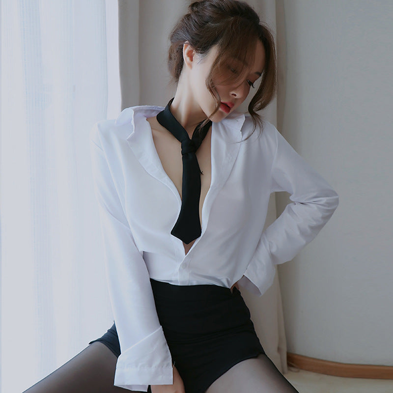 【A-1230】情趣內衣女性感秘書裝辦公OL御姐制服誘惑套裝