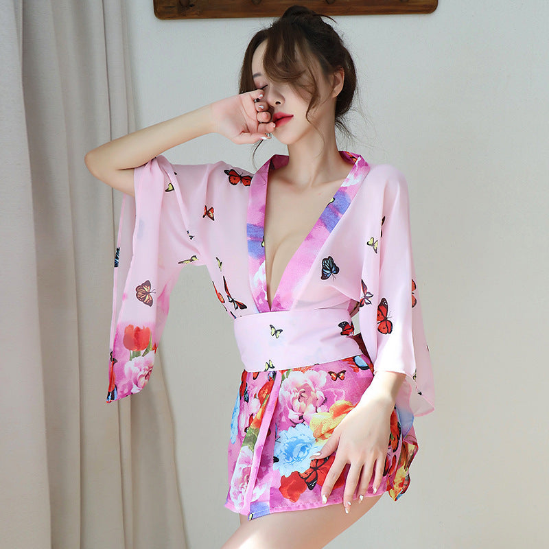 【A-1305】情趣內衣女性感日式和服誘惑復古性感睡衣套裝