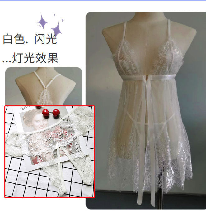 CS8037-性感睡衣大碼胖MM情趣內衣性感誘惑吊帶女蕾絲批發一件代發