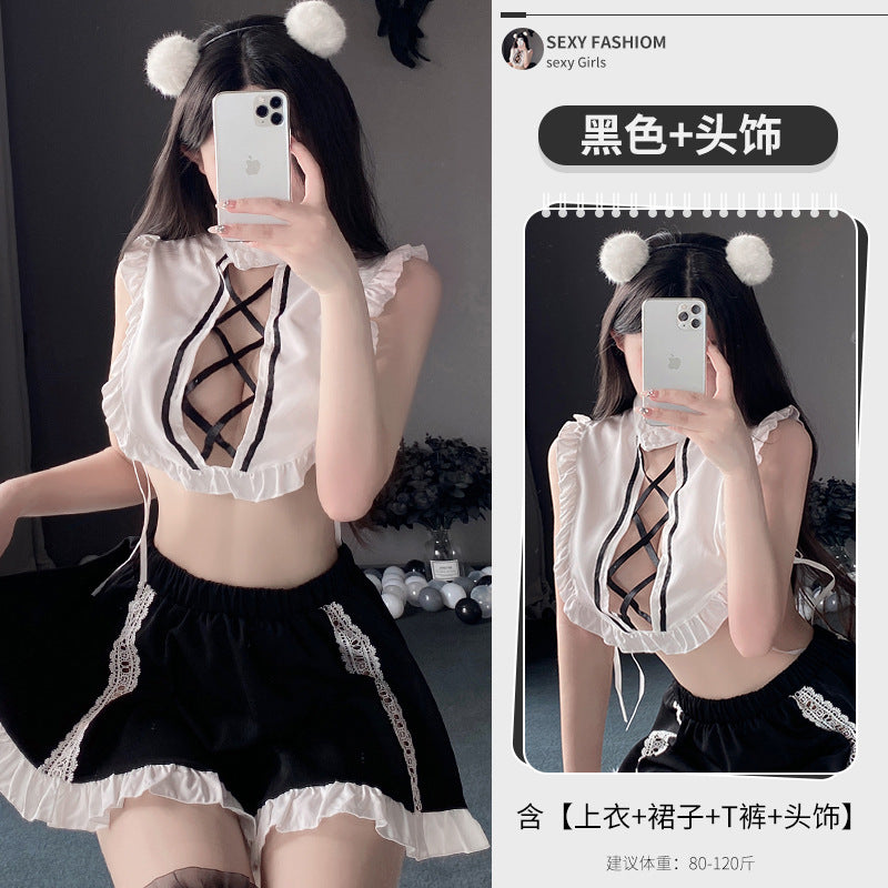 BT2734-性感女僕裝制服角色扮演情趣內衣性感激情魅力女睡衣戰袍套裝誘惑