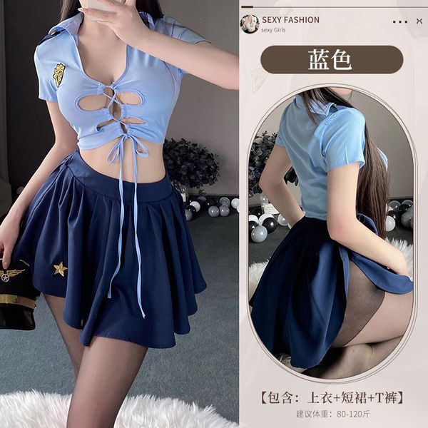 BT2697-性感內衣女警制服角色扮演誘惑套裝激情火辣床上女睡衣