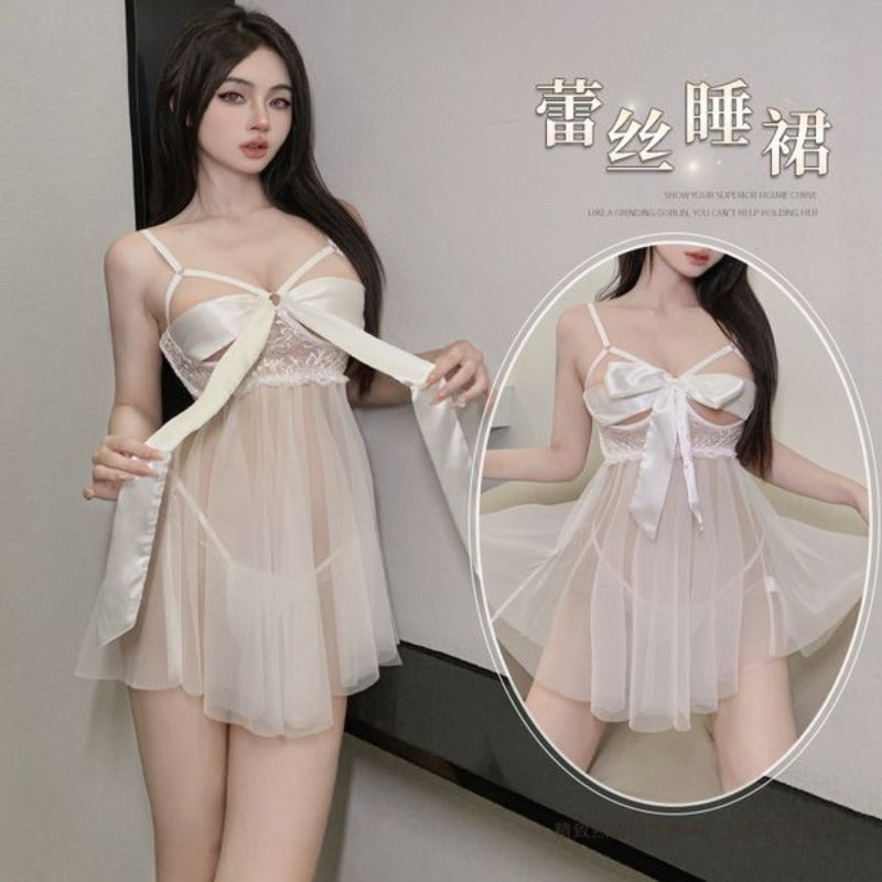 BS2047-性感內衣女性感蕾絲誘惑吊帶睡裙火辣透視開檔睡衣裝