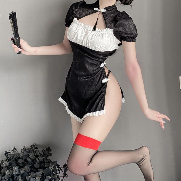 BT9178-性感內衣女旗袍誘惑女睡衣火辣制服激情套裝