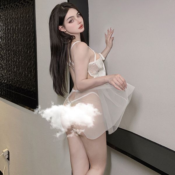 BS2047-性感內衣女性感蕾絲誘惑吊帶睡裙火辣透視開檔睡衣裝