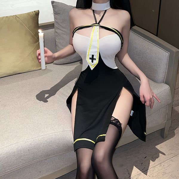 BT2723-性感內衣性感尤物露胸角色扮演修女禦姐女性純欲女睡衣