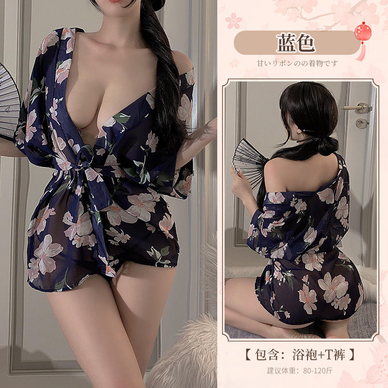 BT8000-性感睡衣日系和服套裝小胸情趣內衣女誘惑調情火辣女睡衣