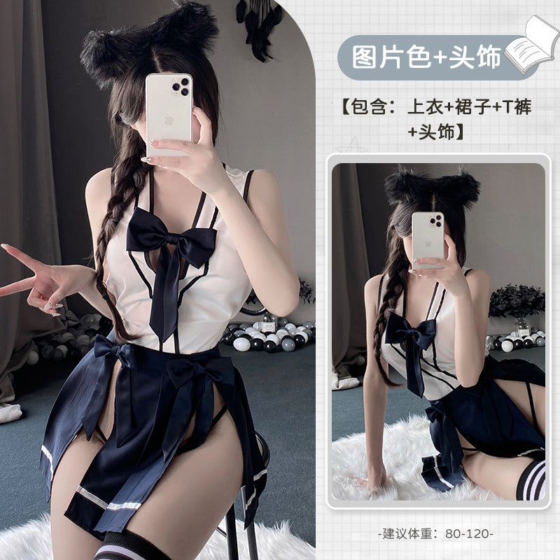 BT2675-性感內衣清純可愛校園睡衣短裙制服性感誘惑火辣女睡衣