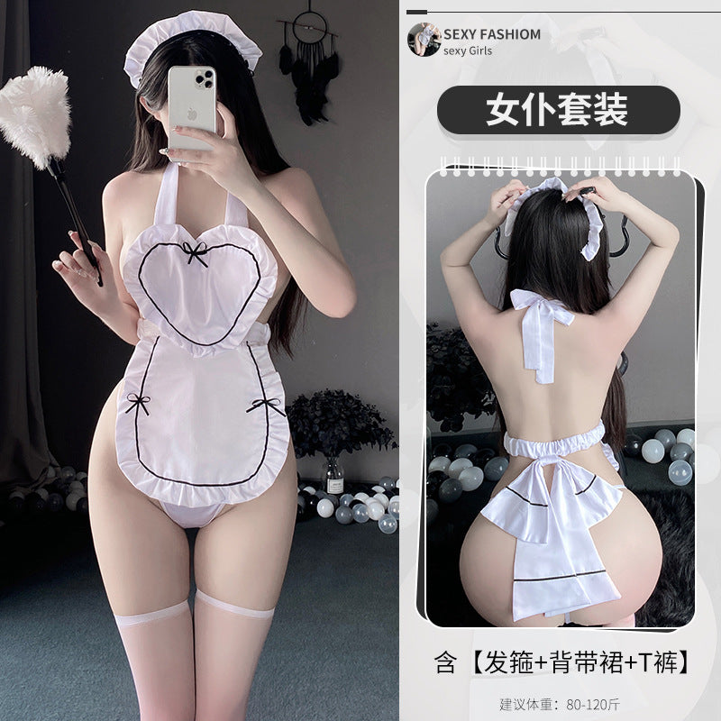 BT1612-性感內衣女僕角色扮演女睡衣誘惑開檔制服調情激情裝