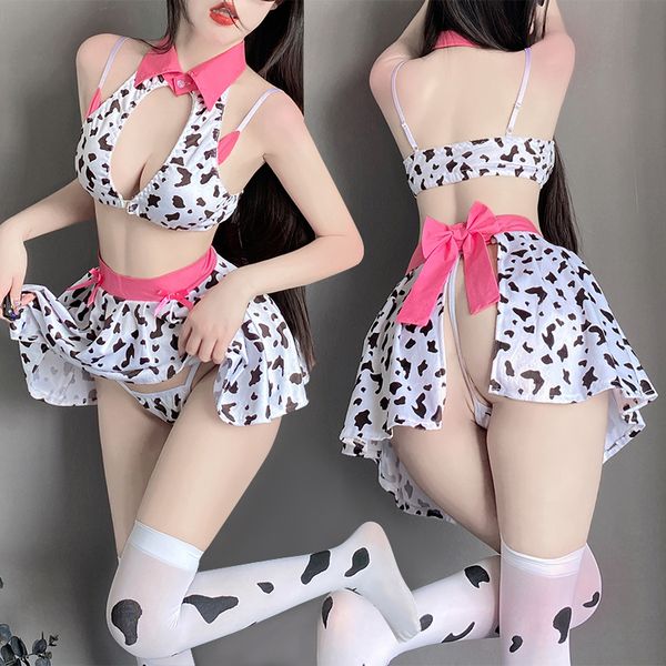 BT2703-性感內衣女性感激情套裝牛奶火辣免脫女睡衣可愛誘惑