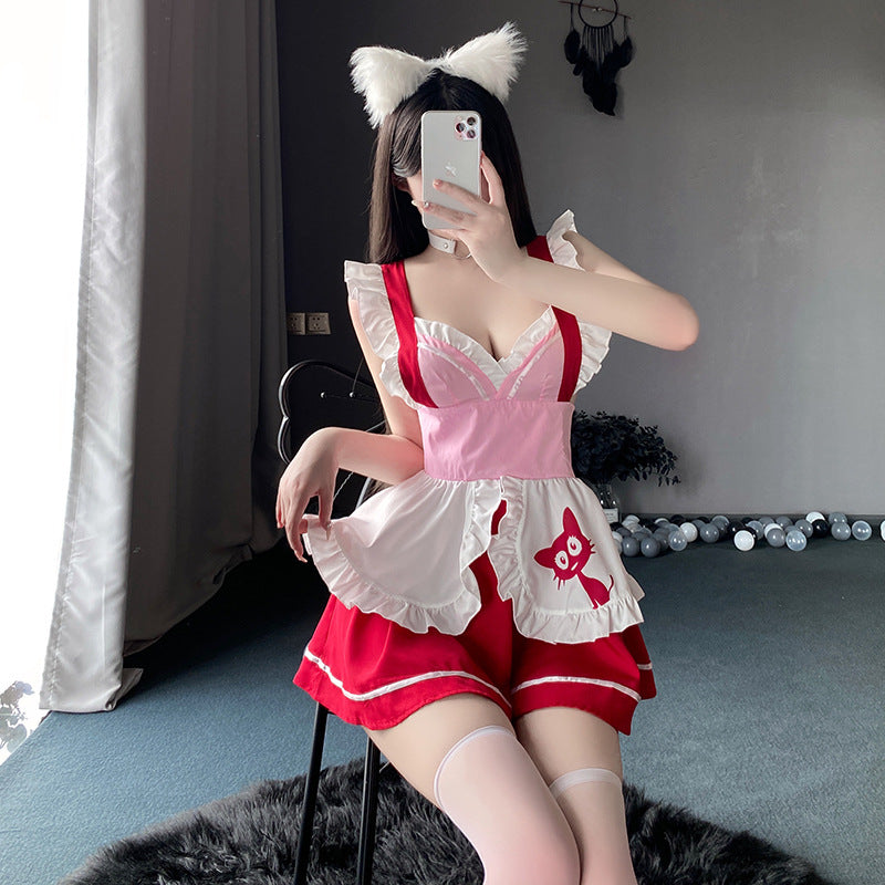 BT2820-性感內衣情趣內衣套裝性感純欲吊帶女僕性感露背女傭制服套裝女睡衣睡裙