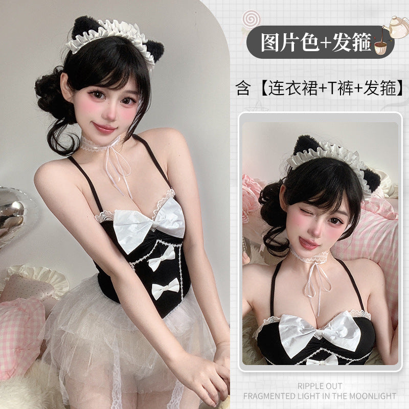 BT2933-性感情趣內衣純欲二次元軟妹女僕系帶連體衣制服誘惑萌妹套裝女睡衣睡裙