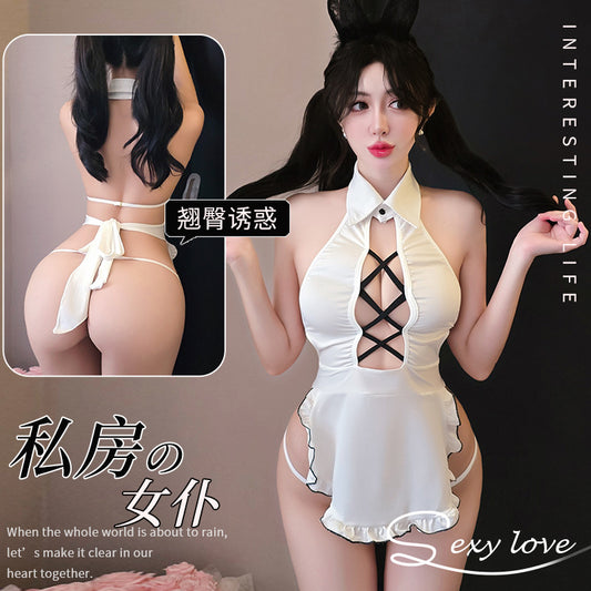 【A-1547】性感情趣內衣甜美女僕裝誘惑純欲風制服床上免脫套裝女睡衣睡裙