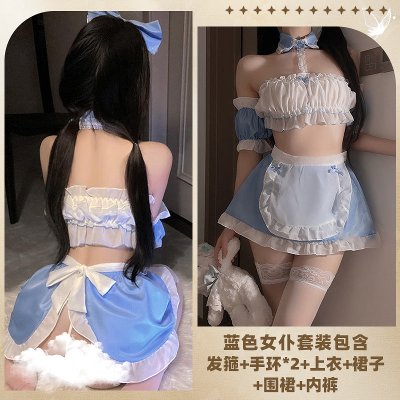 CT547-大碼情趣女僕情侶趣味cos服高級情調制服胖MM調情性趣內衣女睡衣睡裙
