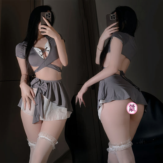 BT2929-性感內衣情趣內衣女僕制服誘惑床上純欲約會戰袍女睡衣睡裙