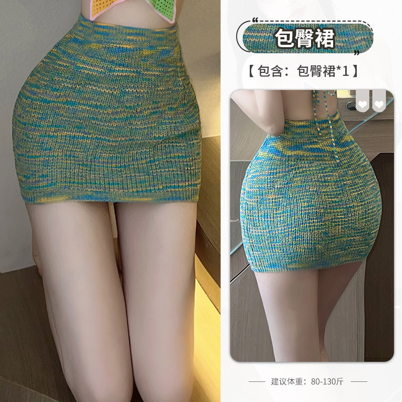 BS2853-性感露背毛衣性感內衣情趣内衣女套装诱惑调情免脱女睡衣