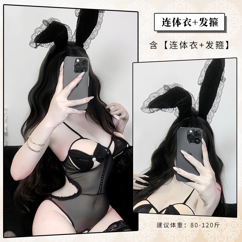 BS2170-性感情趣內衣透視裝網紗開襠免脫連體衣誘惑死庫水睡衣女睡衣睡裙