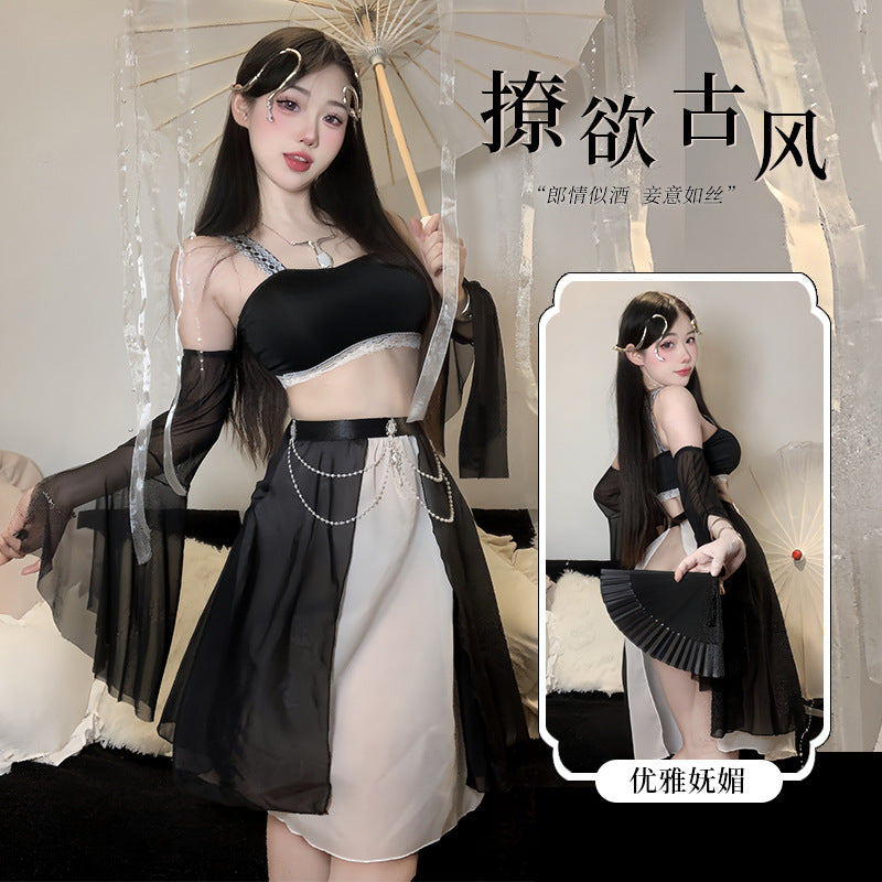 BT2923-性感古風漢服性感透視情趣內衣純欲激情睡裙制服套裝女睡衣睡裙