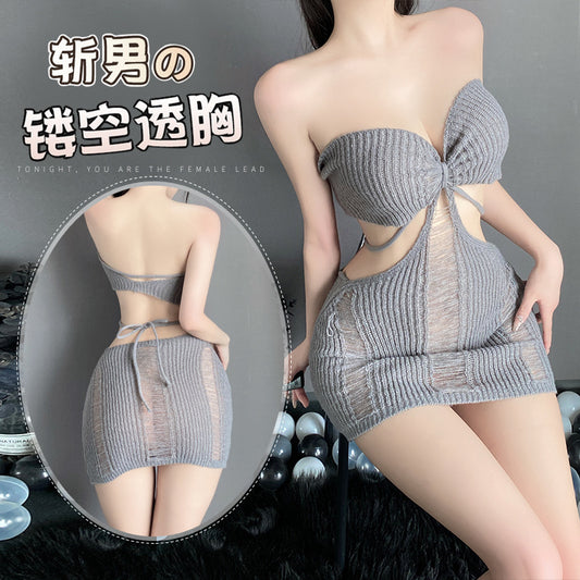 BS2937-性感內衣情趣內衣女性感睡衣激情套裝秋冬火服毛衣免脫誘惑女睡裙