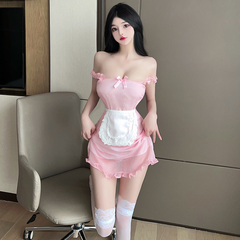 BT8209-性感內衣角色扮演純欲小女傭性感甜美吊帶裙情趣內衣女僕女睡衣睡裙